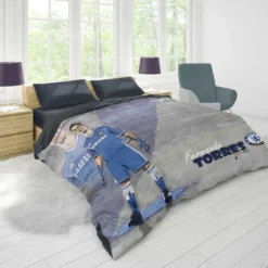 Spanish Football Player Fernando Torres Duvet Cover 1