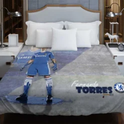 Spanish Football Player Fernando Torres Duvet Cover