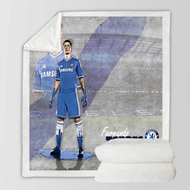 Spanish Football Player Fernando Torres Sherpa Fleece Blanket