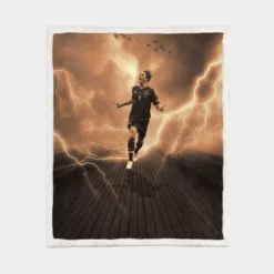 Spanish Strong Soccer Player Fernando Torres Sherpa Fleece Blanket 1