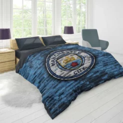 Spirited Football Club Manchester City Logo Duvet Cover 1