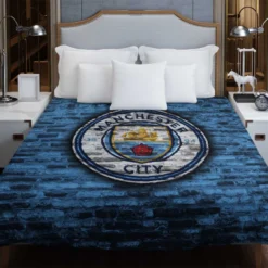 Spirited Football Club Manchester City Logo Duvet Cover