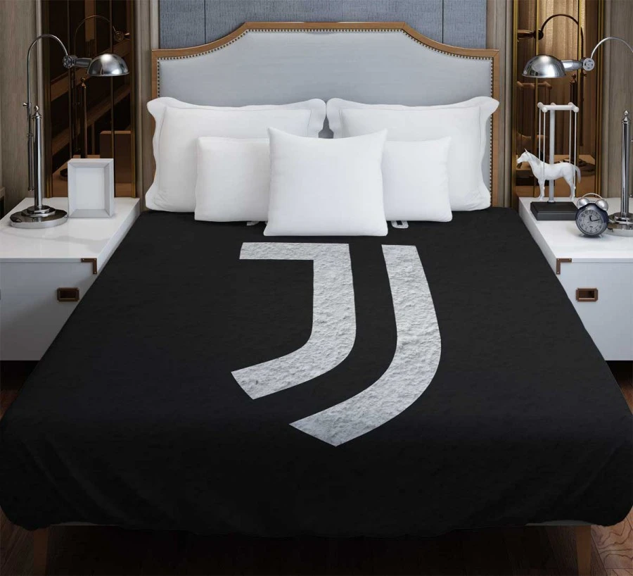 Spirited Italian Club Juventus Logo Duvet Cover