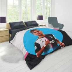 Spirited Juve Soccer Player Paulo Dybala Duvet Cover 1