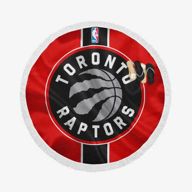 Spirited NBA Basketball Toronto Raptors Logo Round Beach Towel