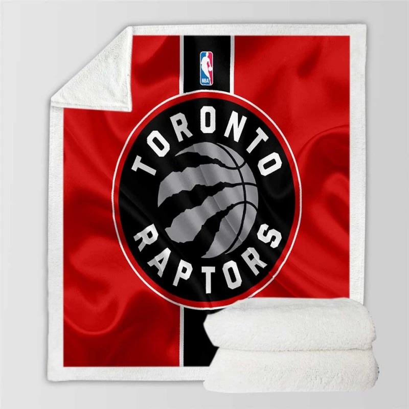 Spirited NBA Basketball Toronto Raptors Logo Sherpa Fleece Blanket