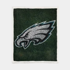 Spirited NFL Football Player Philadelphia Eagles Sherpa Fleece Blanket 1
