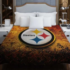 Spirited NFL Team Pittsburgh Steelers Duvet Cover