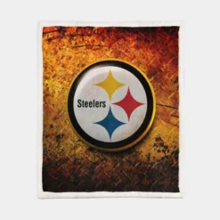 Spirited NFL Team Pittsburgh Steelers Sherpa Fleece Blanket 1