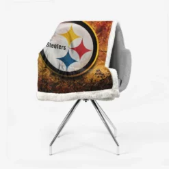 Spirited NFL Team Pittsburgh Steelers Sherpa Fleece Blanket 2