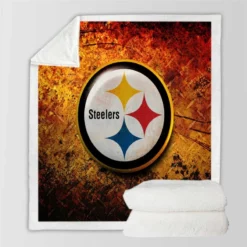 Spirited NFL Team Pittsburgh Steelers Sherpa Fleece Blanket