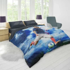 Spirited Soccer Player Karim Benzema Duvet Cover 1