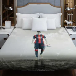 Sportive Football Player Lionel Messi Duvet Cover