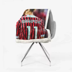 Sportive Footballer Zlatan Ibrahimovic Sherpa Fleece Blanket 2