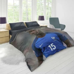 Sportive France Football Player Paul Pogba Duvet Cover 1