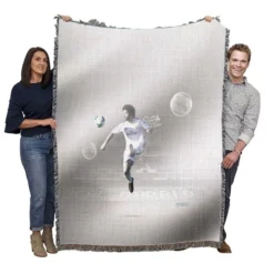 Sportive Madrid Football Player Marcelo Vieira Woven Blanket