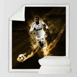 Spright Football Player Marcelo Vieira Sherpa Fleece Blanket