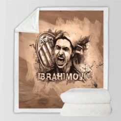 Spright Footballer Zlatan Ibrahimovic Sherpa Fleece Blanket