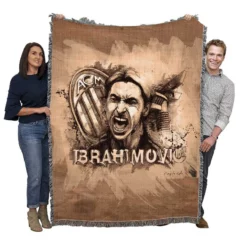 Spright Footballer Zlatan Ibrahimovic Woven Blanket