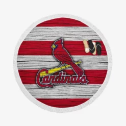 St Louis Cardinals MLB Logo Round Beach Towel