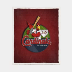 St Louis Cardinals Popular Baseball Club MLB Sherpa Fleece Blanket 1