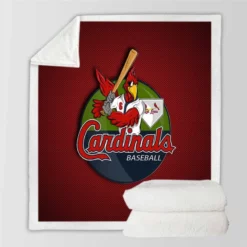 St Louis Cardinals Popular Baseball Club MLB Sherpa Fleece Blanket