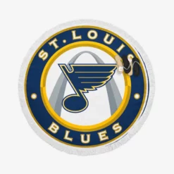 St louis Blues NHL Logo Round Beach Towel