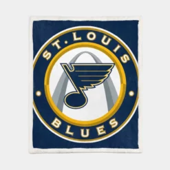 St louis Blues NHL Logo Sherpa Fleece Blanket 1