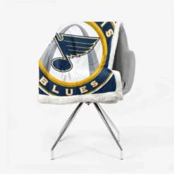 St louis Blues NHL Logo Sherpa Fleece Blanket 2