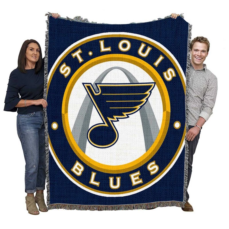 St louis Blues NHL Logo Woven Blanket