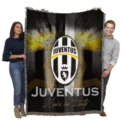 Star Team Juve Logo Woven Blanket