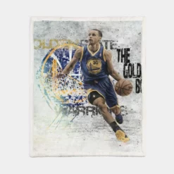 Stephen Curry All NBA NBA Basketball Sherpa Fleece Blanket 1