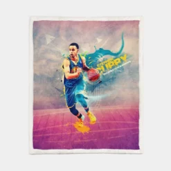 Stephen Curry Inspirational NBA Sherpa Fleece Blanket 1