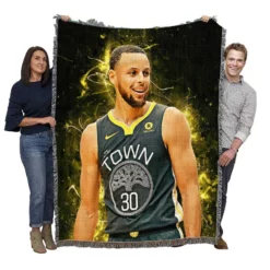 Stephen Curry Inspiring NBA Woven Blanket