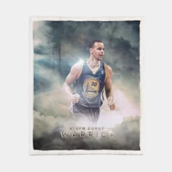 Stephen Curry NBA championships Sherpa Fleece Blanket 1