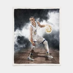 Stephen Curry Powerful NBA Sherpa Fleece Blanket 1