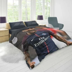 Strong Barcelona Football Player Dani Alves Duvet Cover 1