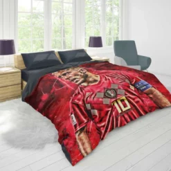 Strong Belgium Soccer Player Eden Hazard Duvet Cover 1