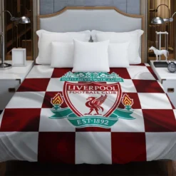 Strong English Football Club Liverpool Logo Duvet Cover