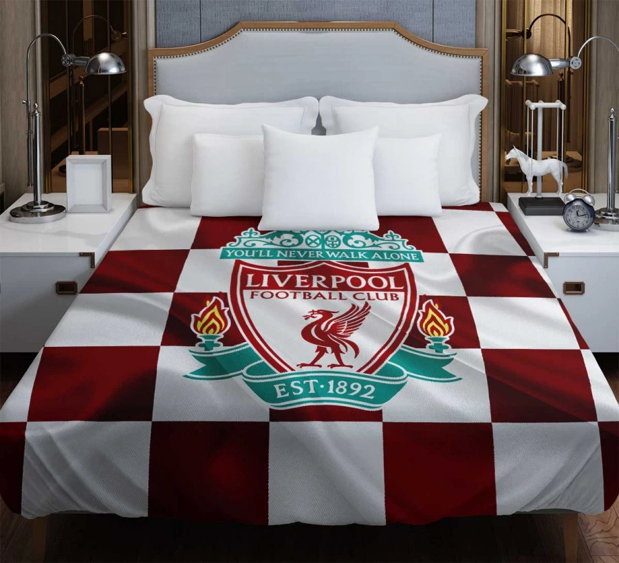 Strong English Football Club Liverpool Logo Duvet Cover