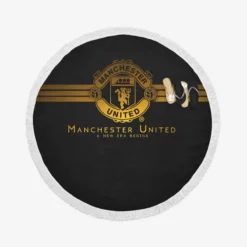 Strong Football Club Manchester United FC Round Beach Towel