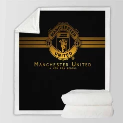 Strong Football Club Manchester United FC Sherpa Fleece Blanket