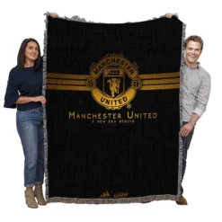 Strong Football Club Manchester United FC Woven Blanket