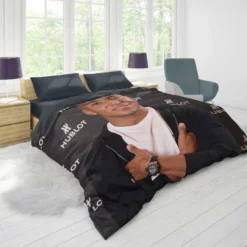 Strong Football Player Kylian Mbappe Lottin Duvet Cover 1