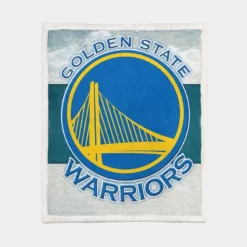 Strong NBA Basketball Team Golden State Warriors Sherpa Fleece Blanket 1