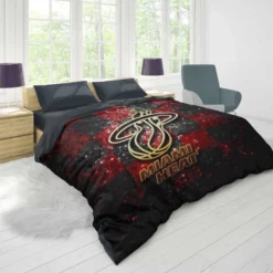 Strong NBA Basketball Team Miami Heat Duvet Cover 1