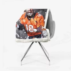 Strong NFL Football Player Peyton Manning Sherpa Fleece Blanket 2