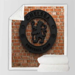 Stunning Chelsea Club Logo Sherpa Fleece Blanket