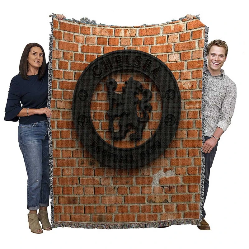 Stunning Chelsea Club Logo Woven Blanket