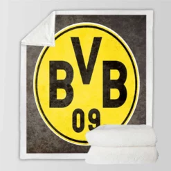 Stunning Football club Borussia Dortmund Sherpa Fleece Blanket